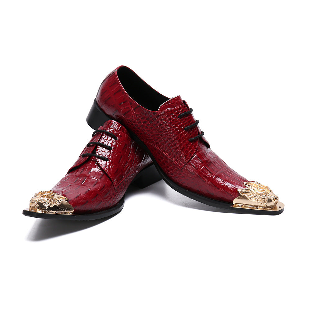 Men's Leather Formal Shoes – Pointed Toe, Business – Style 46