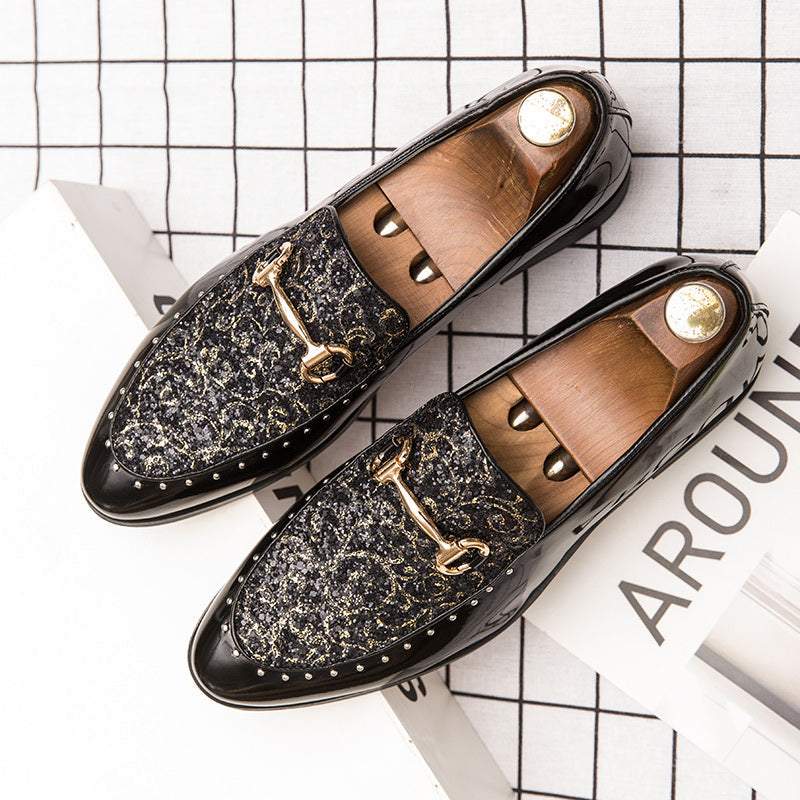 Men's Black Formal Shoes, Pointed Toe, Style 4599