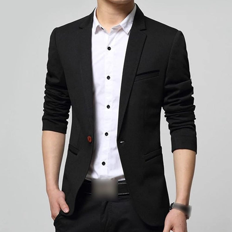 Men's Black Jacket, Business, Wedding