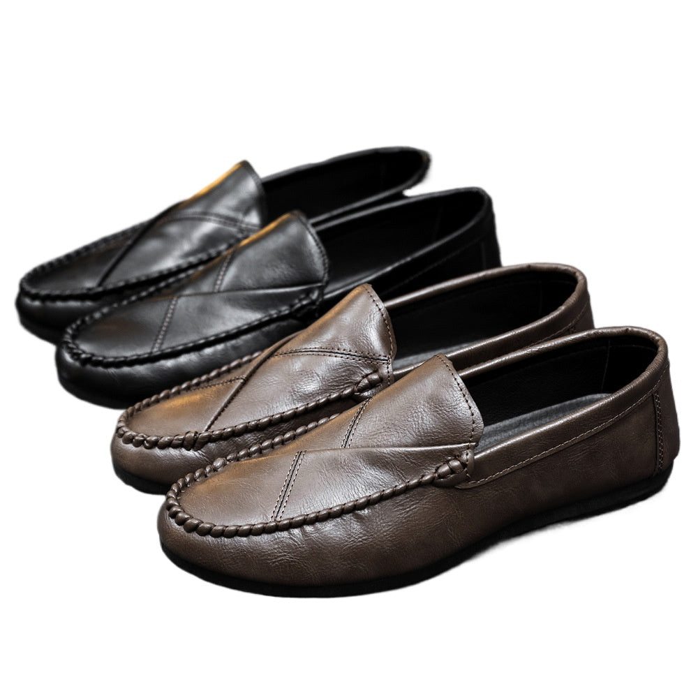 Lazy summer 2024 one-pedal loafers British trend Doudou shoes men's Korean version breathable new casual fashion