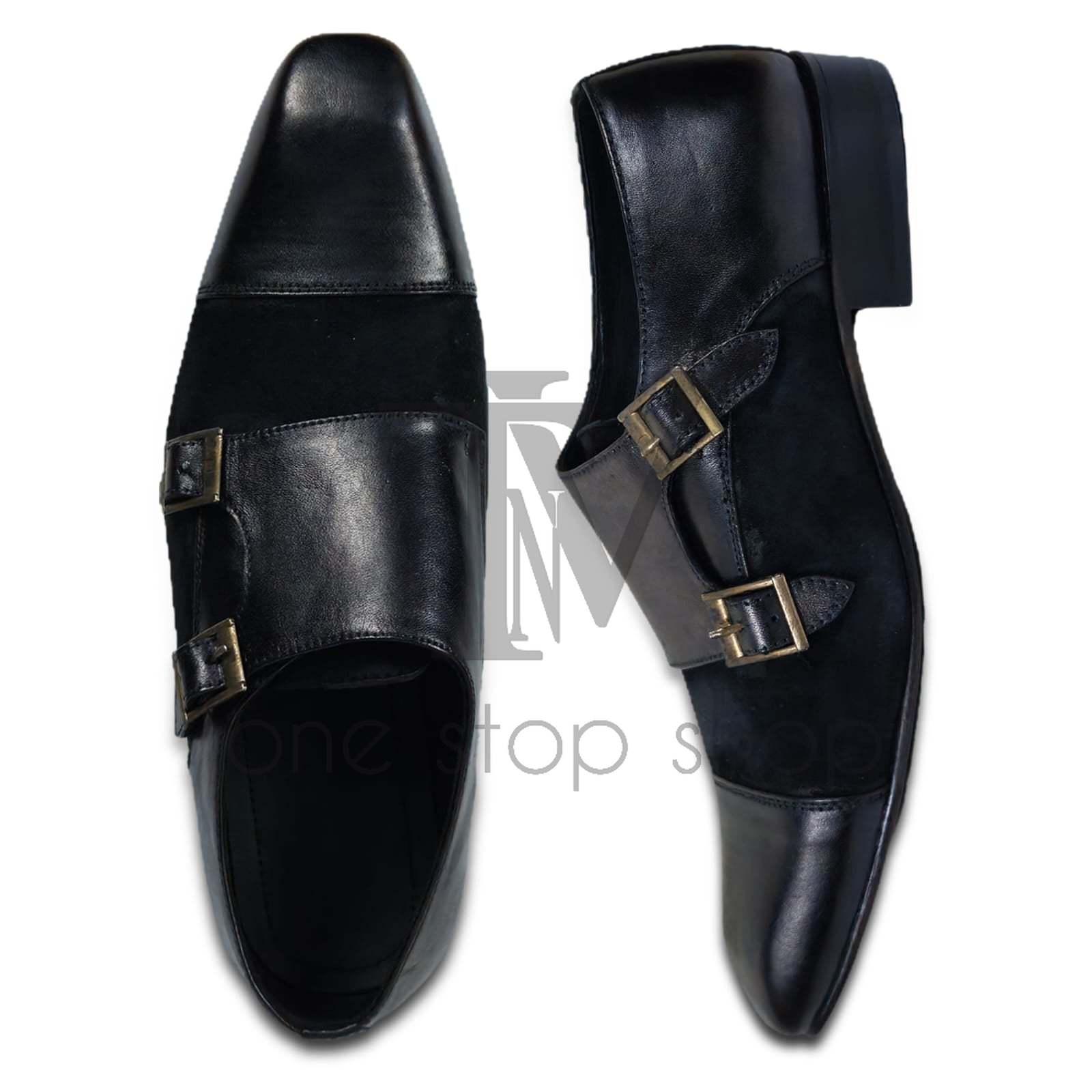 Men's Black Leather Formal Shoes, Style 5303