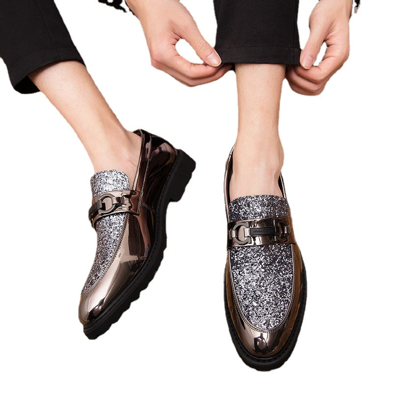 Men's Black Formal Shoes, Pointed Toe, Business, Style 0951