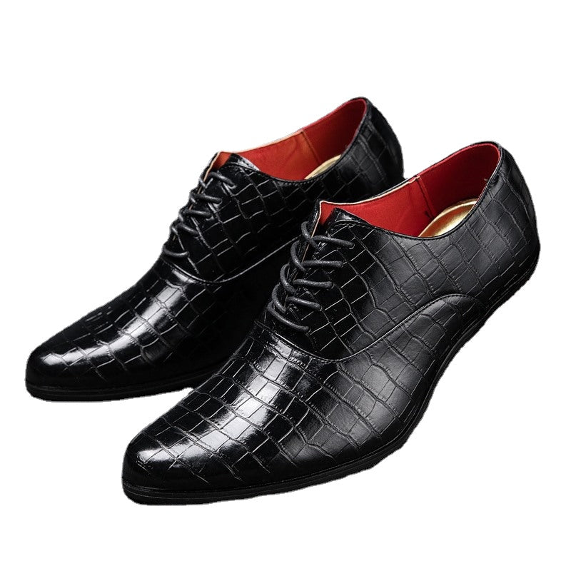 Korean Style Men's Leather Casual Business Shoes