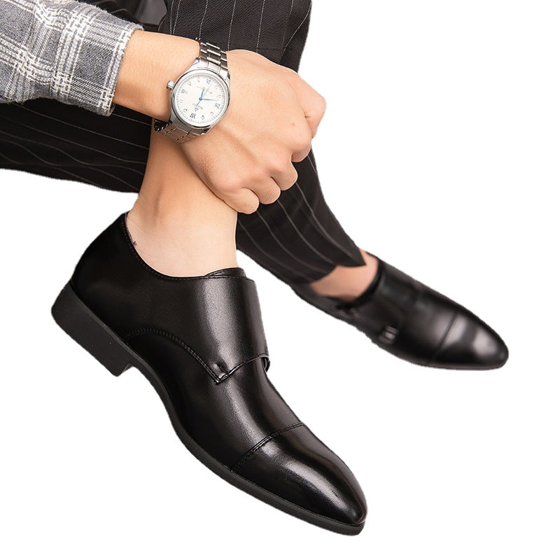 Men's Black Formal Shoes, Business, British Style, Style 1383