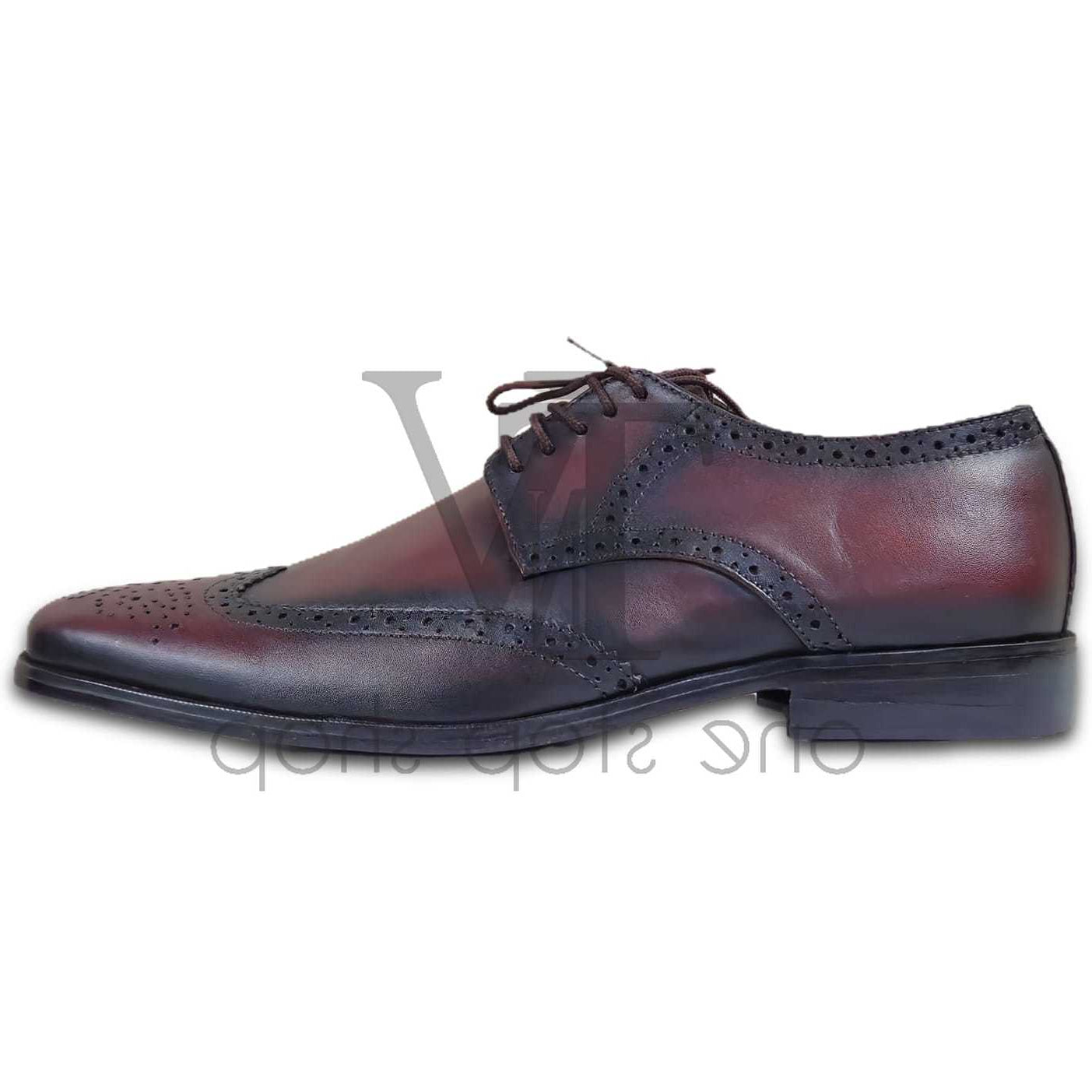 Men's Black Leather Shoes, Style 8695