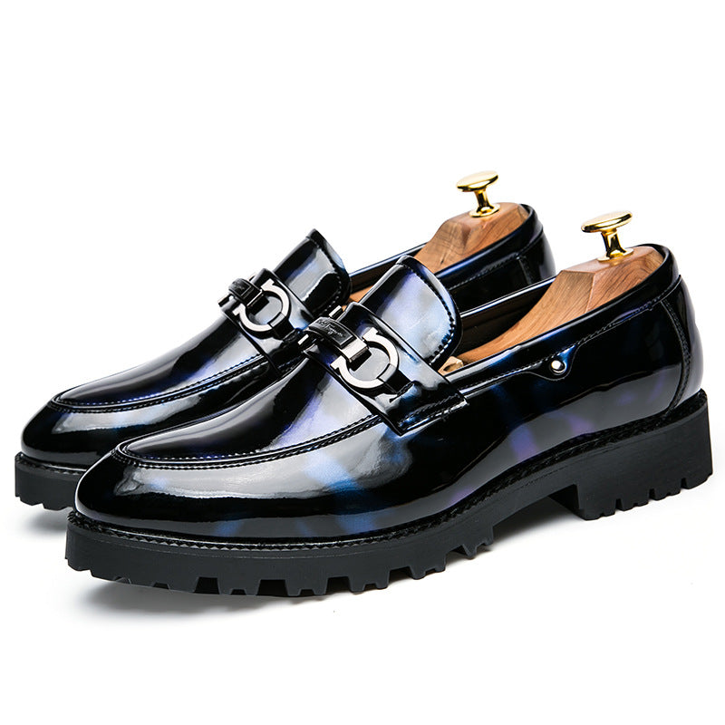 Men's Black Leather Dress Shoes – Pointed Toe, Business
