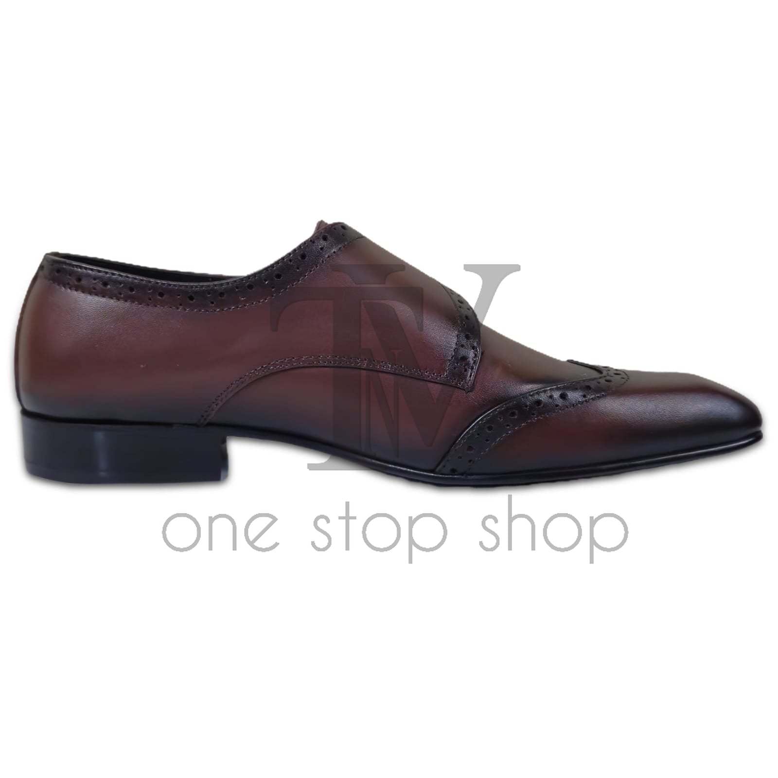 Men's Black Leather Shoes, Style 1463
