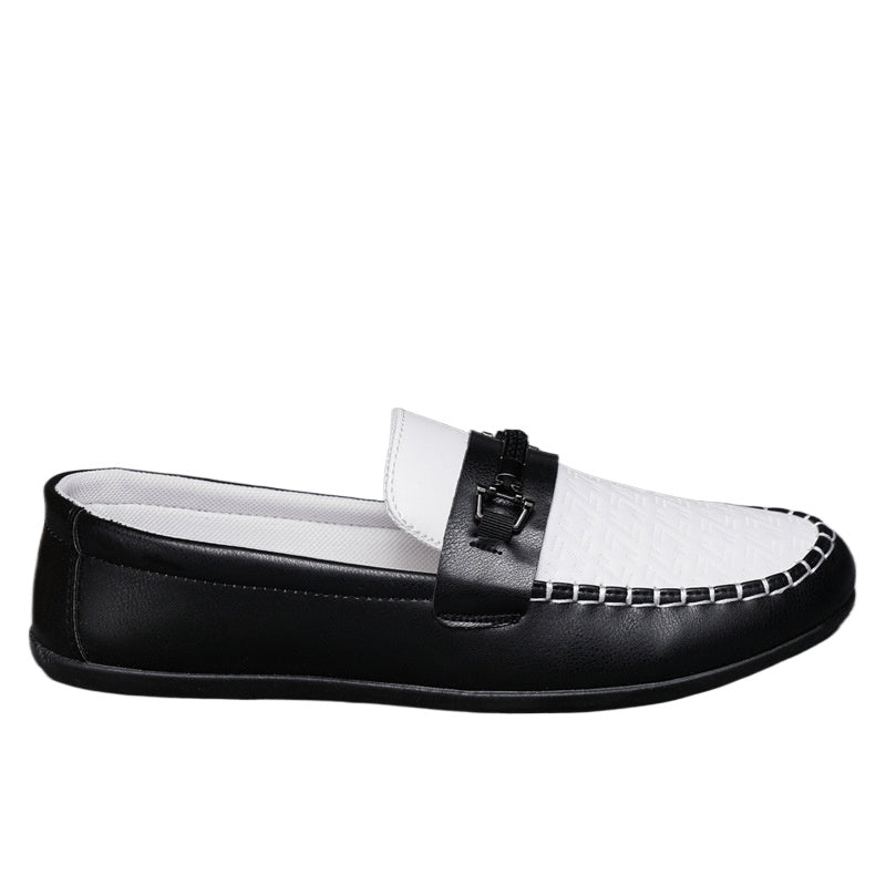 British 2024 Dress Spring Men's Business Fashion Korean Shoes Leather Shoes Men's Loafu Doudou Shoes Men's Soft Sole