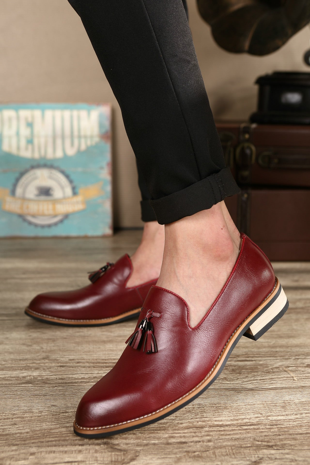 Men's Black Leather Shoes – Style 15