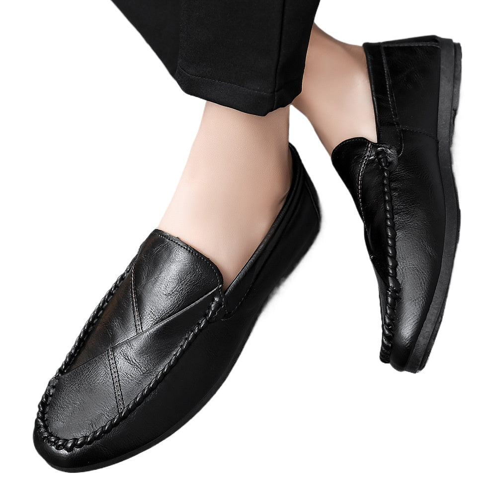 Lazy summer 2024 one-pedal loafers British trend Doudou shoes men's Korean version breathable new casual fashion