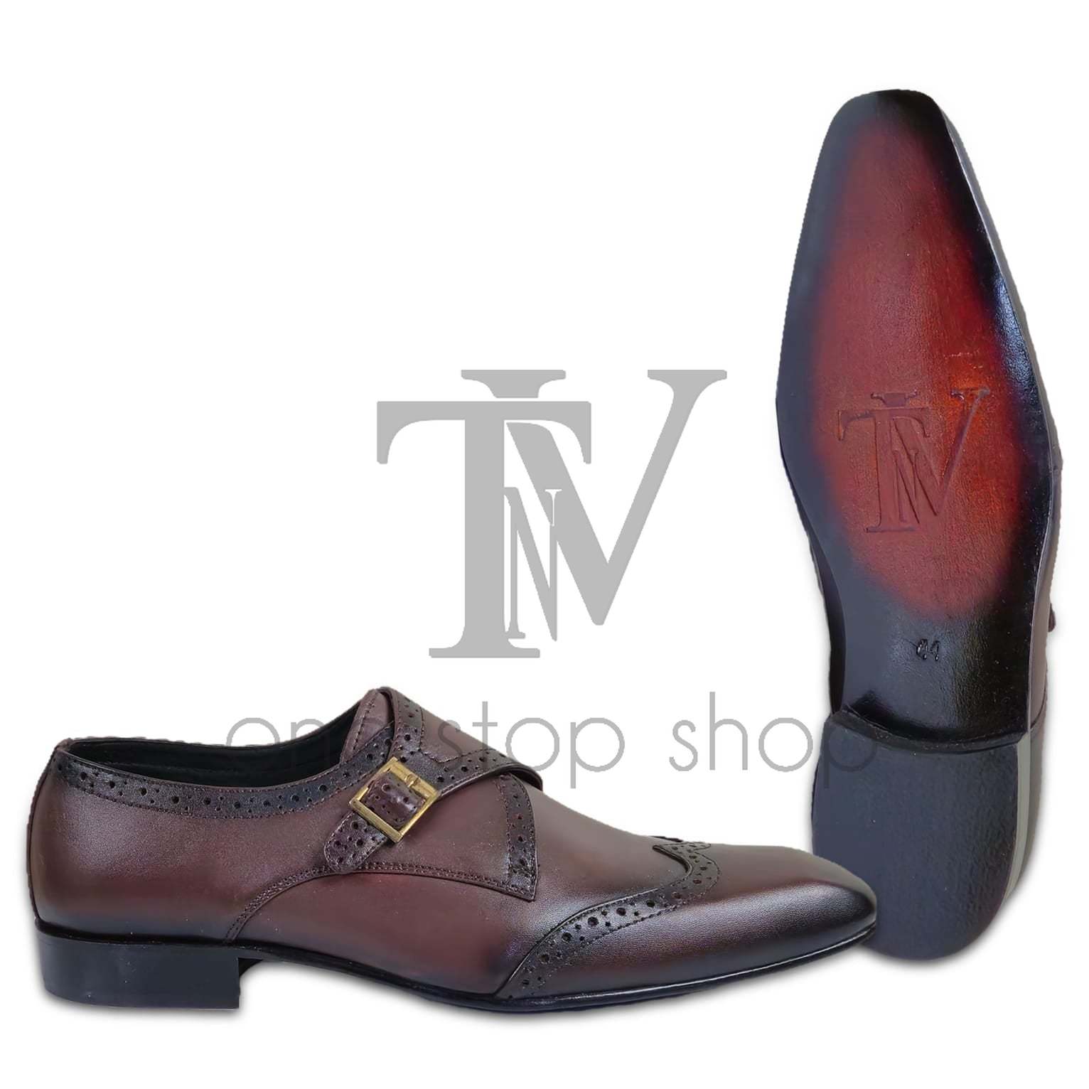 Men's Black Leather Shoes, Style 1463