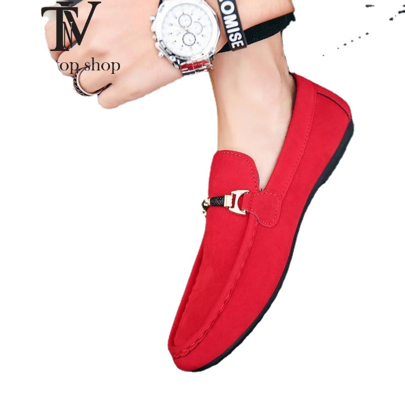 Men's Red Loafers, Style 9079