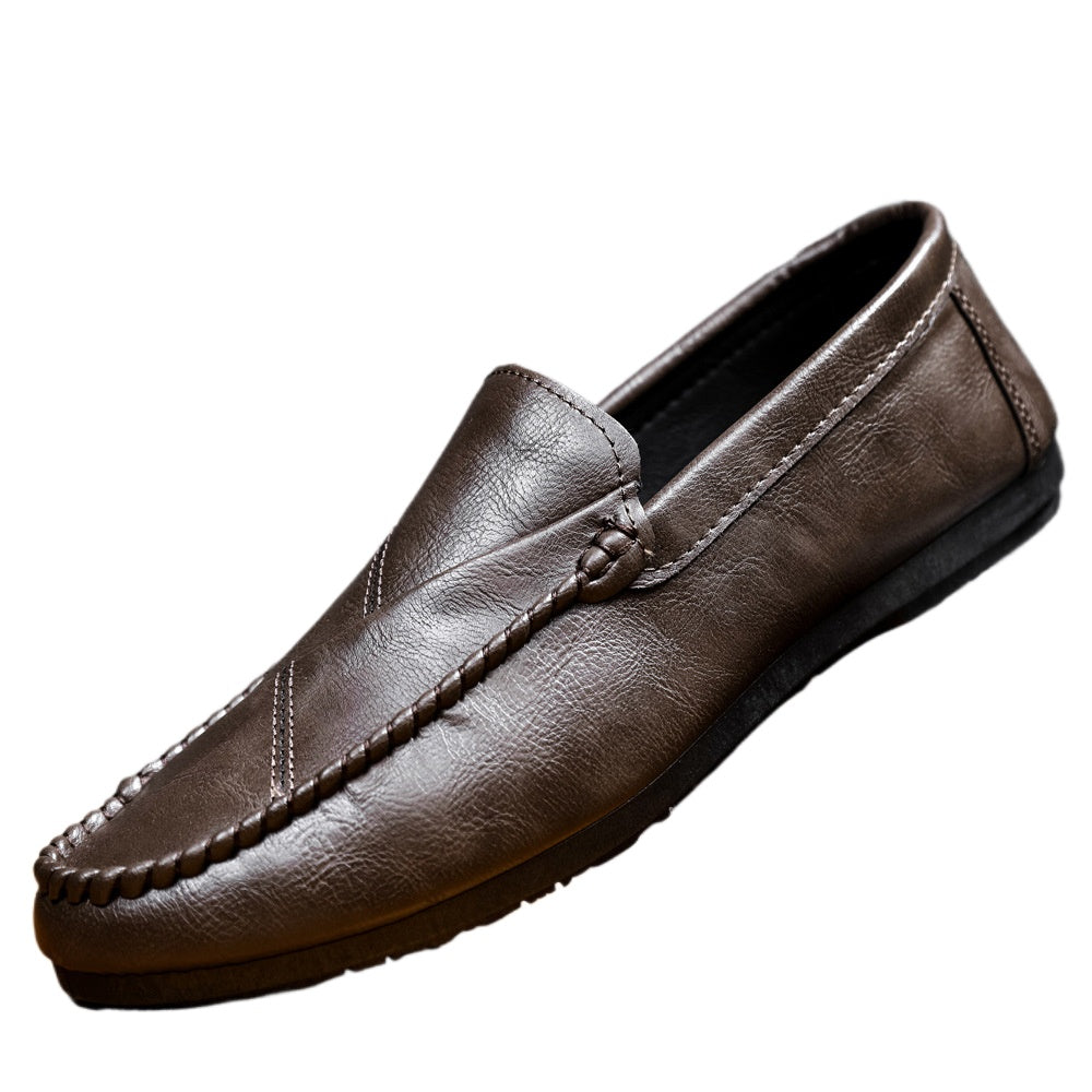 Lazy summer 2024 one-pedal loafers British trend Doudou shoes men's Korean version breathable new casual fashion