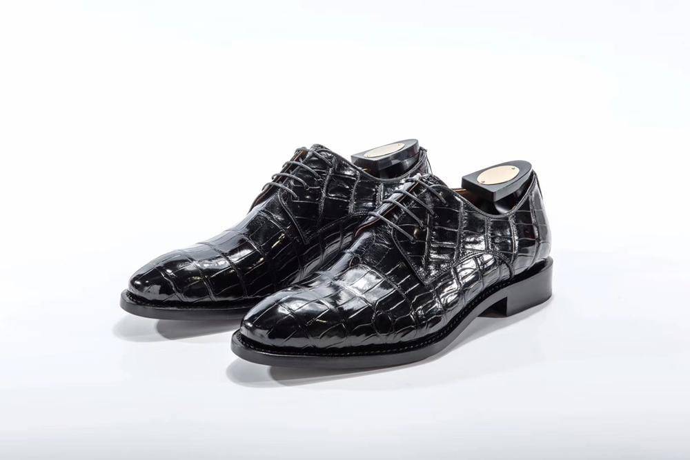 Men's Black Leather Formal Shoes, Style 7351