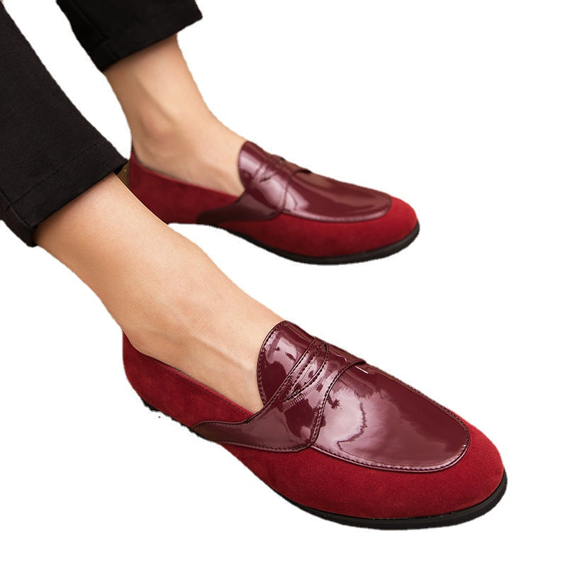 Men's Black Leather Formal Shoes, British Style, Style 6647