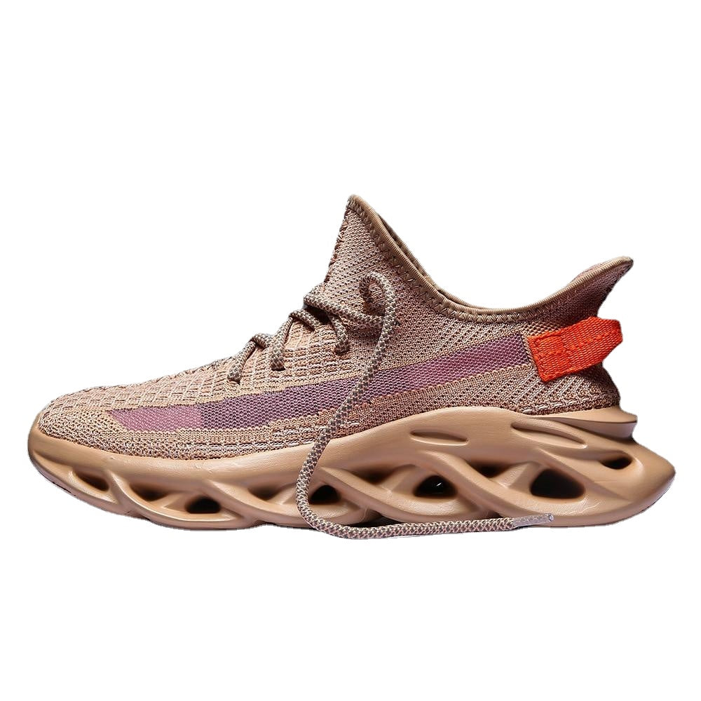 Men's Khaki Sneakers, Breathable