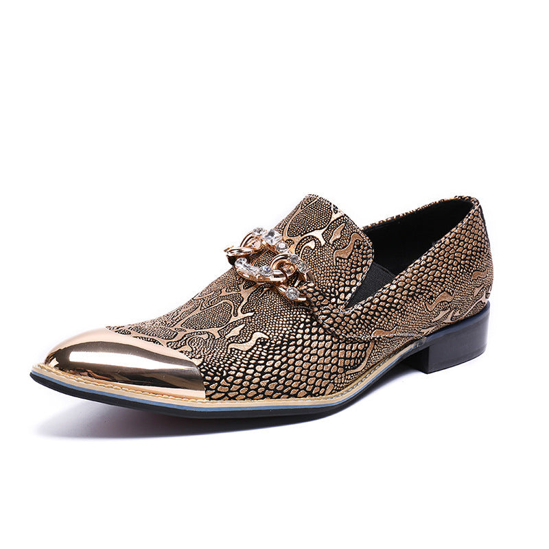 Men's Leather Casual Shoes – Pointed Toe, Breathable – Style 26