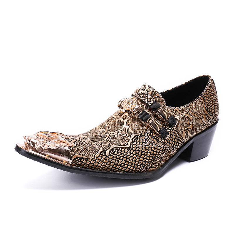 Men's Leather Casual Shoes – Pointed Toe, Breathable – Style 79