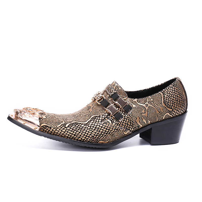Men's Leather Casual Shoes – Pointed Toe, Breathable – Style 79