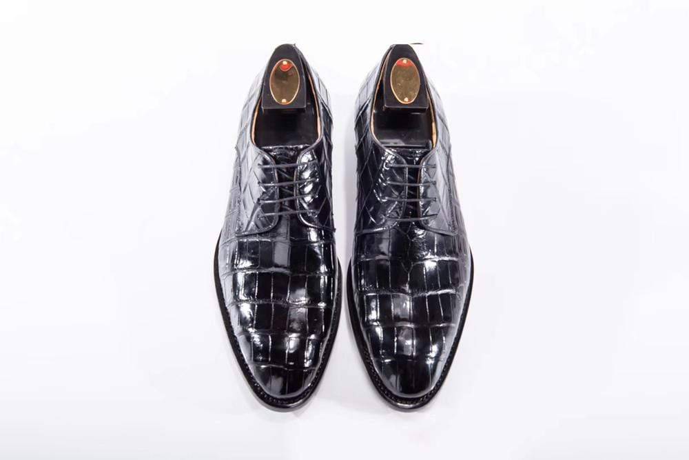 Men's Black Leather Formal Shoes, Style 7351