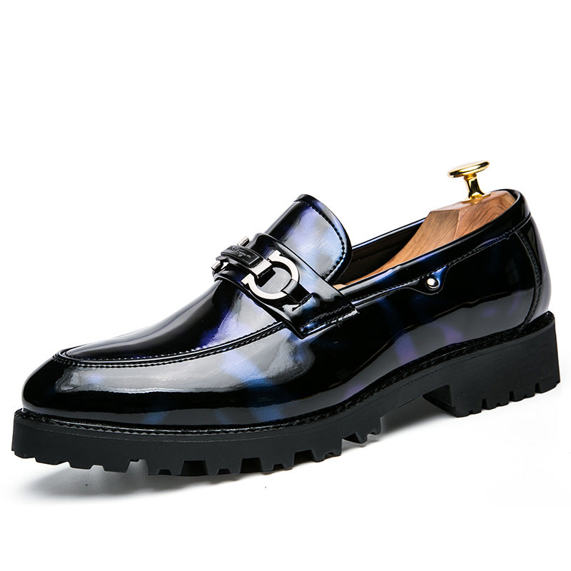 Men's Black Leather Dress Shoes – Pointed Toe, Business