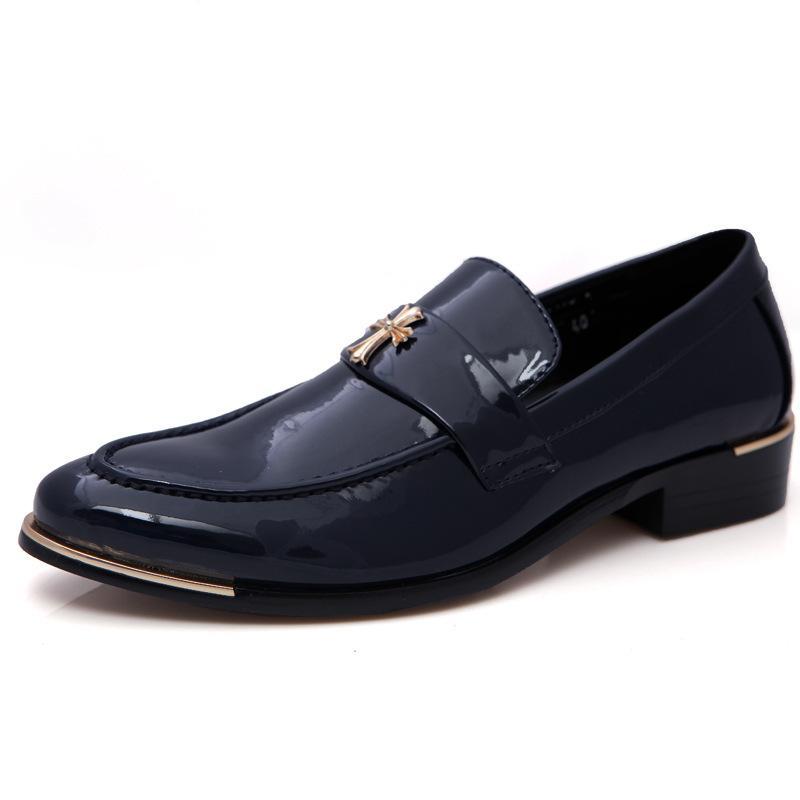 Men's Black Leather Loafers – Style 10