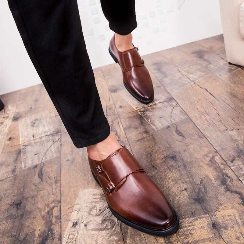 Men's Black Formal Shoes, Business, Style 9511
