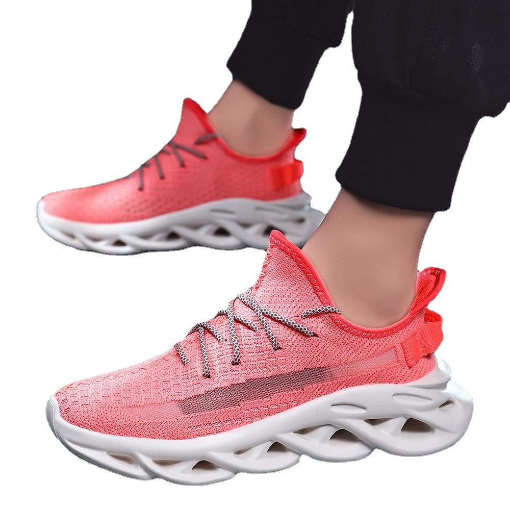 Men's Gray Sneakers, Breathable