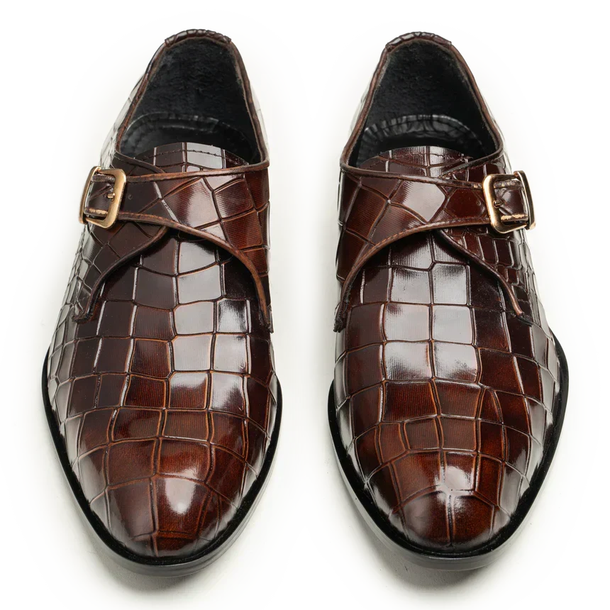Men's Brown Leather Shoes, Style 6375