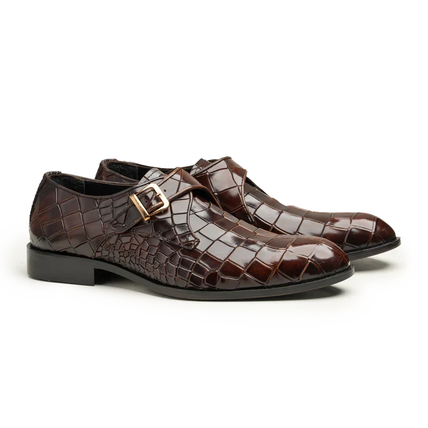 Men's Brown Leather Shoes, Style 6375