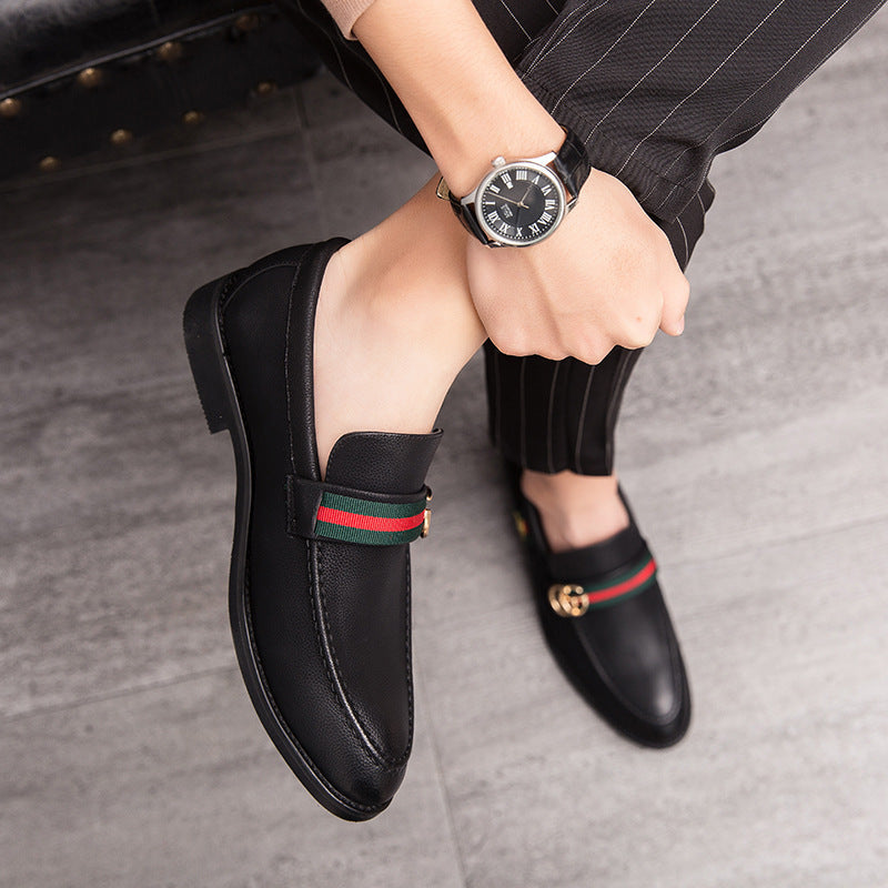 Men's Leather Formal Shoes, Pointed Toe, Slip-On, Style 5767