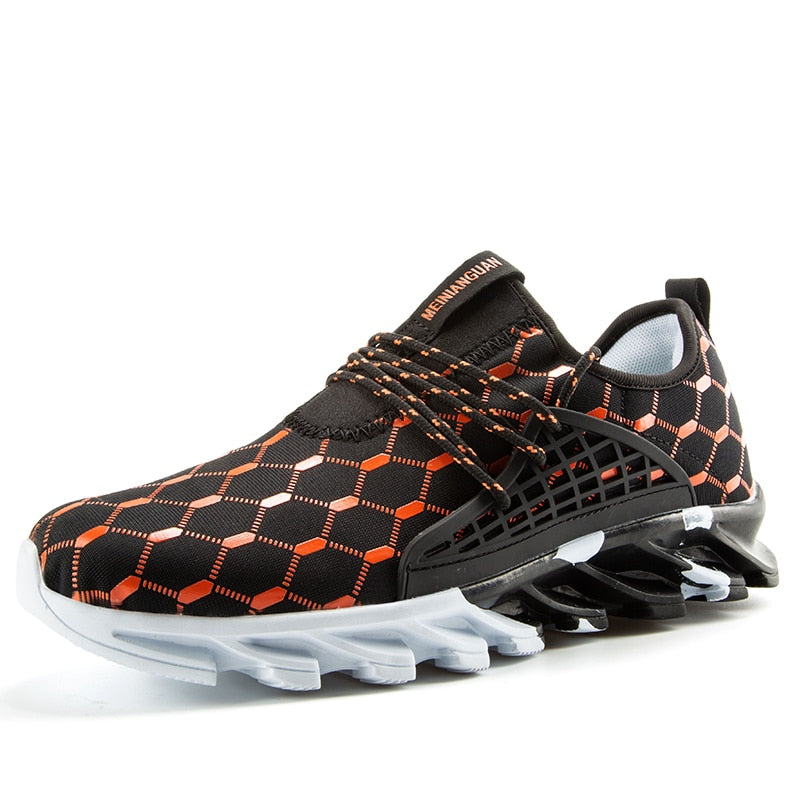 Men's Black Mesh Sneakers, Breathable, Style 0647