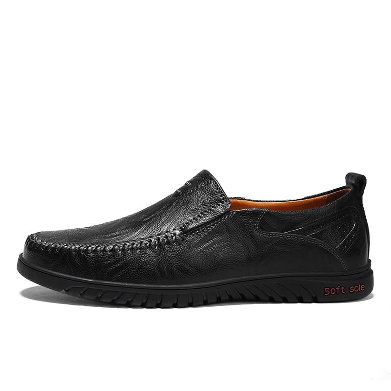 Men's Brown Genuine Leather Formal Shoes, Style 1047