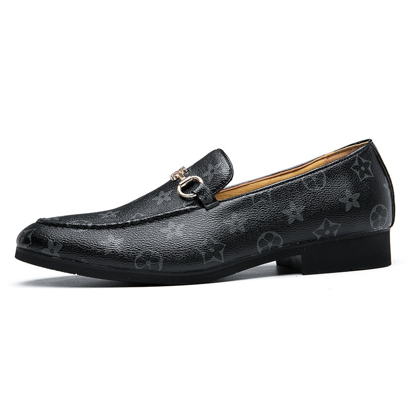 Men's Brown Moccasin Loafers, Party