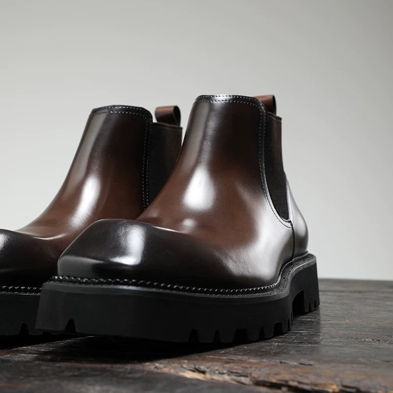 Men's Chelsea Boots, Height Increasing, Thick Sole
