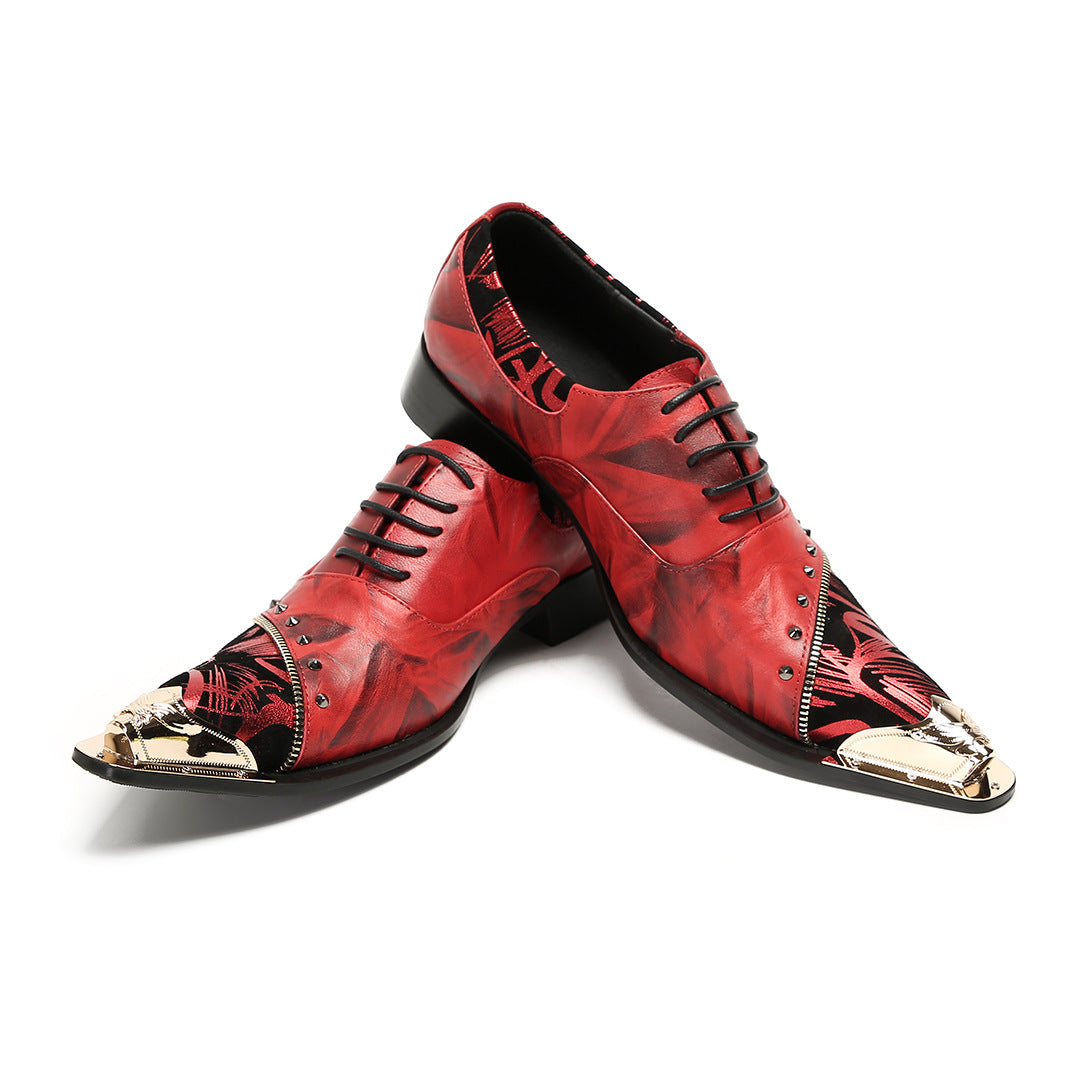 Men's Leather Dress Shoes – Pointed Toe, Business – Style 45