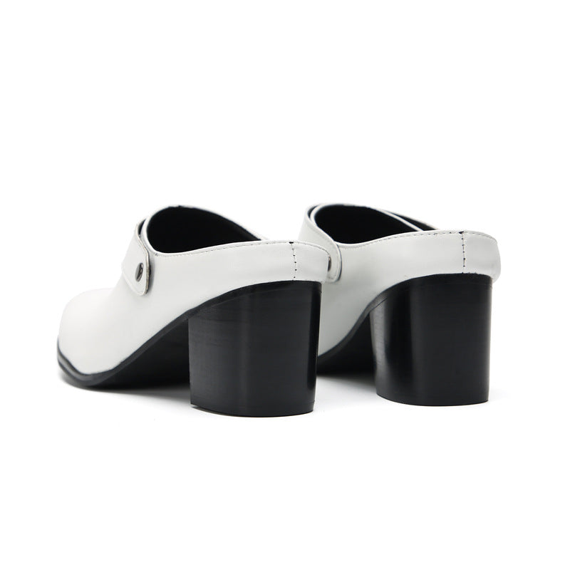 Men's White Slippers