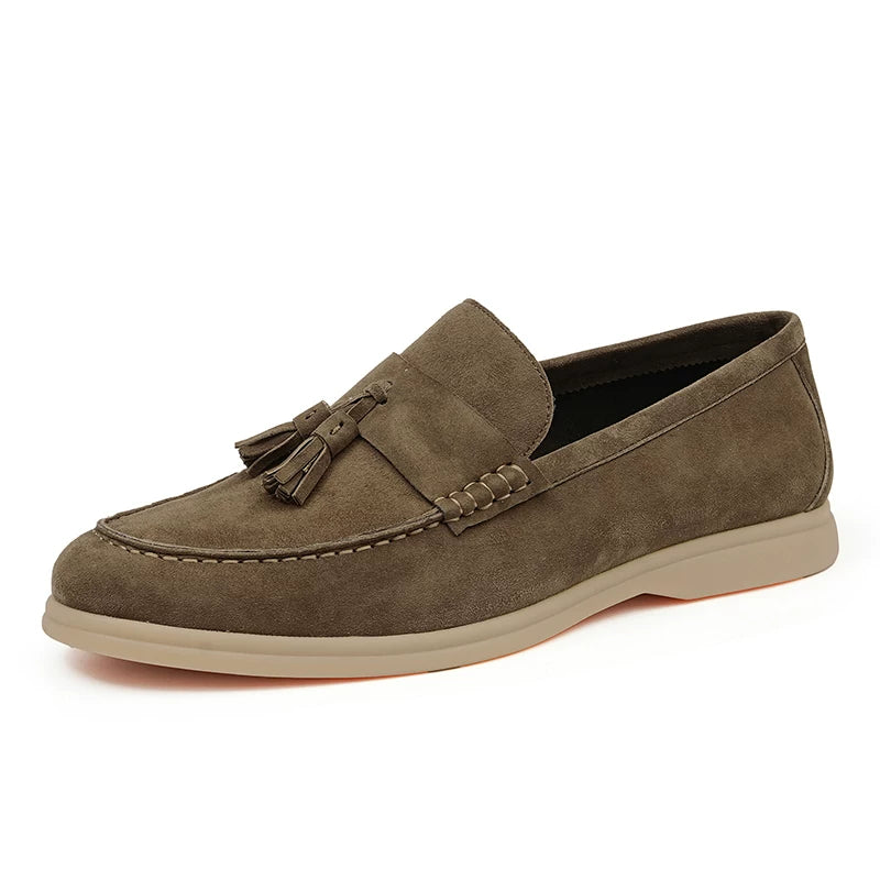 Men's Genuine Leather Loafers, Slip-On, Soft Sole