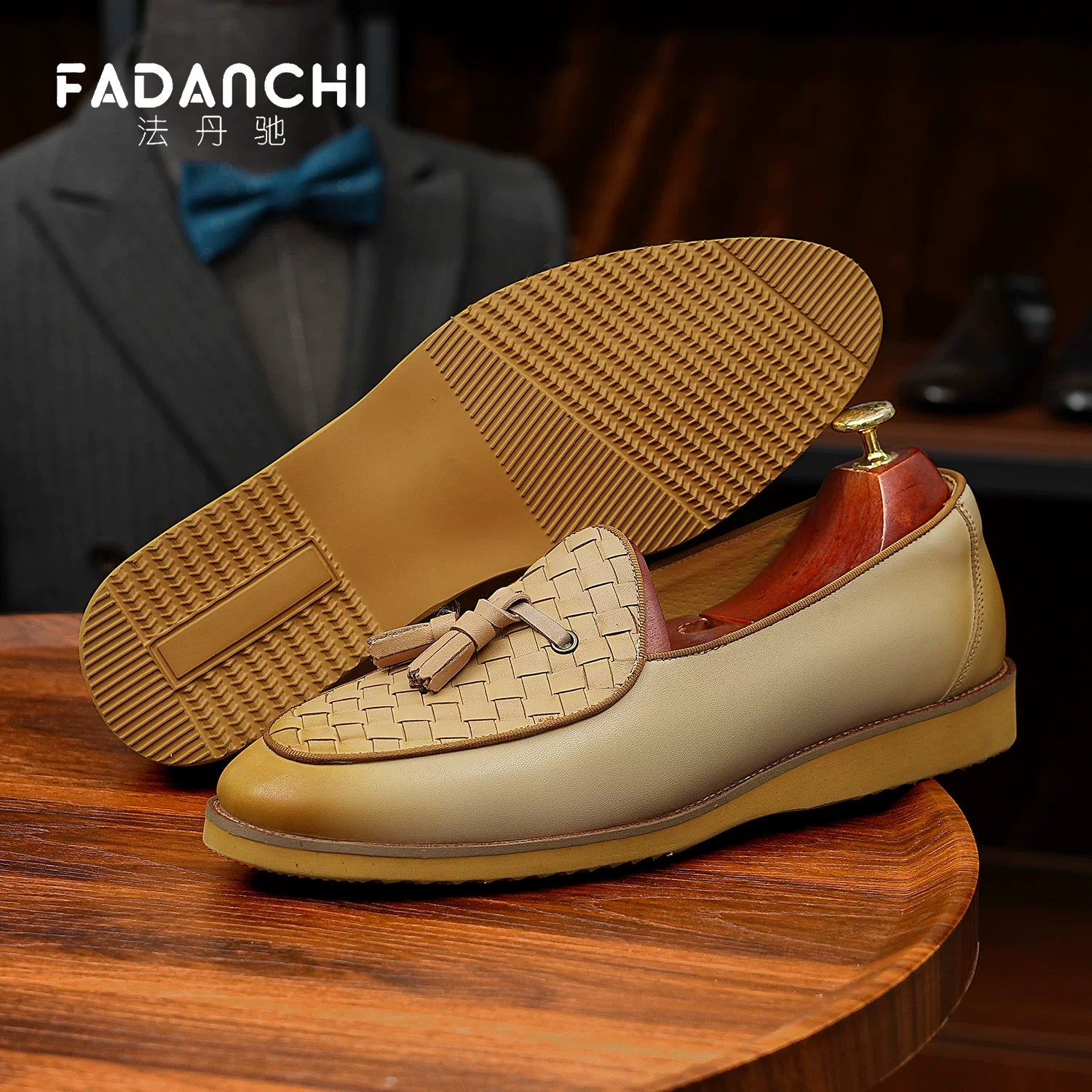 Men's Genuine Leather Loafers, Breathable, Slip-On