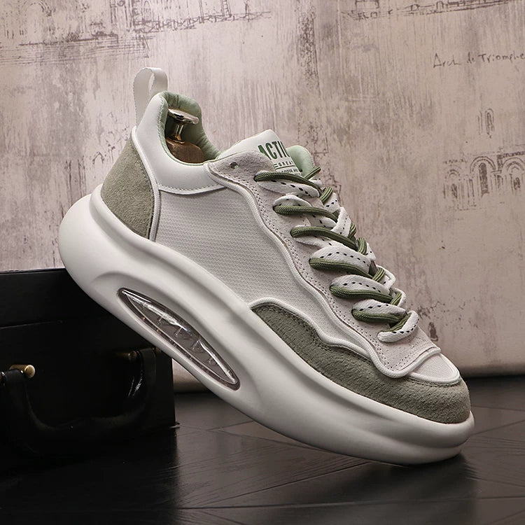 Men's Breathable Mesh Cut-Out Air-Cushion Lightweight Dad Sneakers Athletic Casual Summer