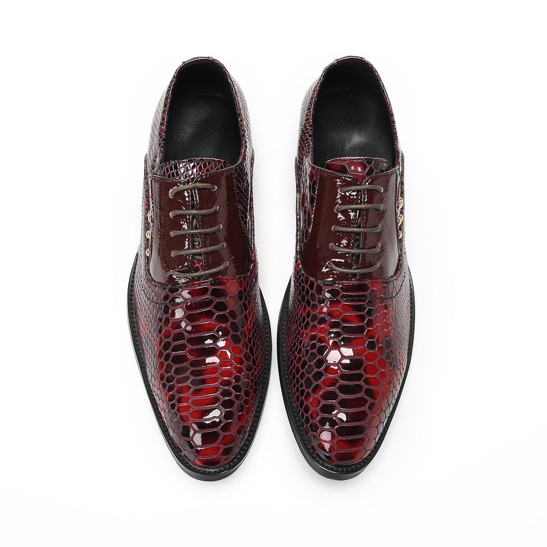 Men's Leather Oxford Formal Shoes – Pointed Toe, Business – Style 35