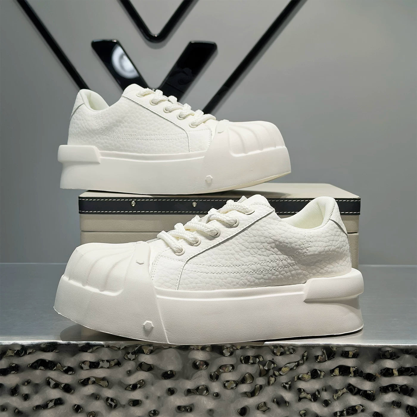 Men's Platform Low-Top Big-Toe Trendy Skate Shoes 2026 New