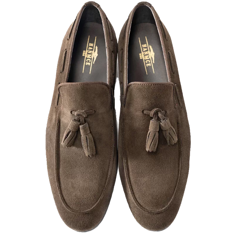Men's Genuine Leather Loafers, Breathable, Slip-On