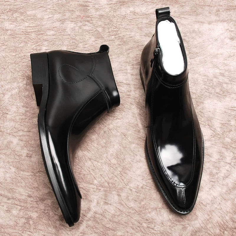 Men's Chelsea Boots, Pointed Toe, British Style