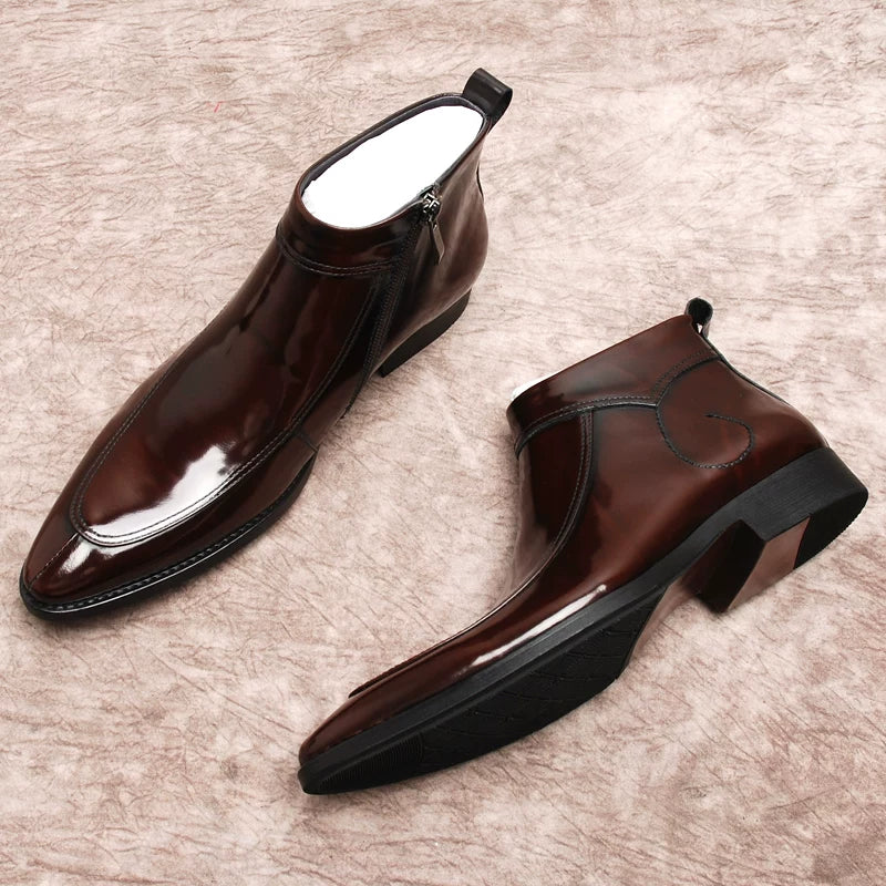 Men's Chelsea Boots, Pointed Toe, British Style