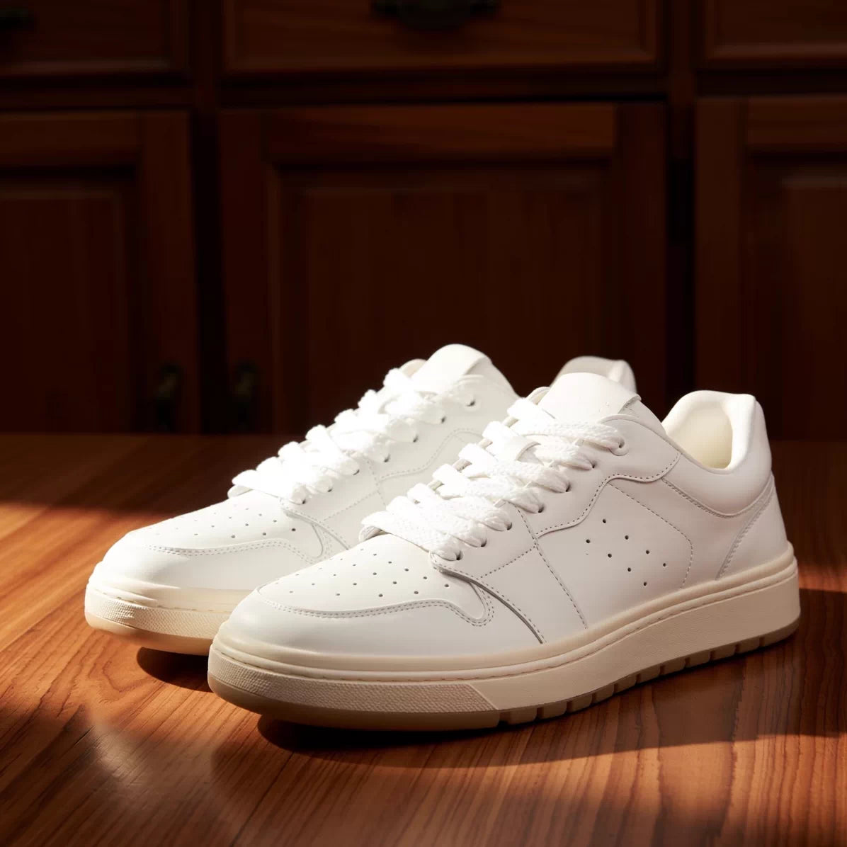 Men's Genuine Leather Skate Shoes, Breathable