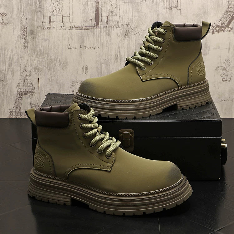 Men's Platform High-Top Retro Trendy Martin Boots