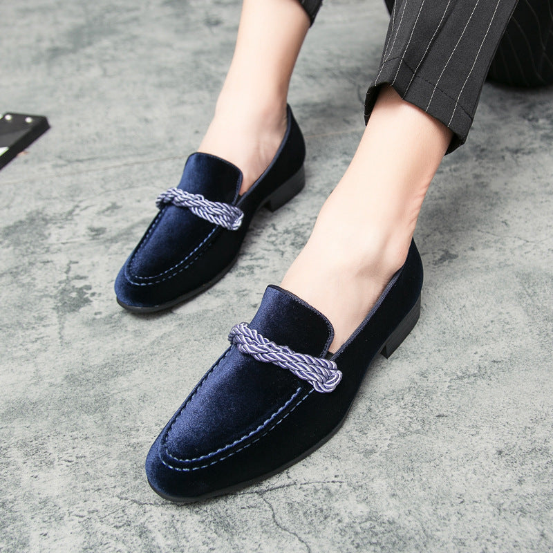 Men's Black Leather Formal Shoes, British Style, Style 8983