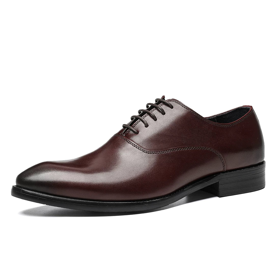 Men's Genuine Leather Oxford Shoes, Pointed Toe, British Style