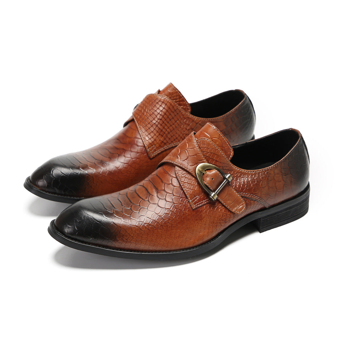 Men's Brown Leather Dress Shoes – Business, Wedding